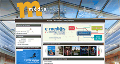 Desktop Screenshot of mediathequeramuz.net